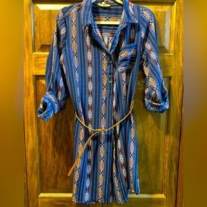 Medium mid dress. Navy